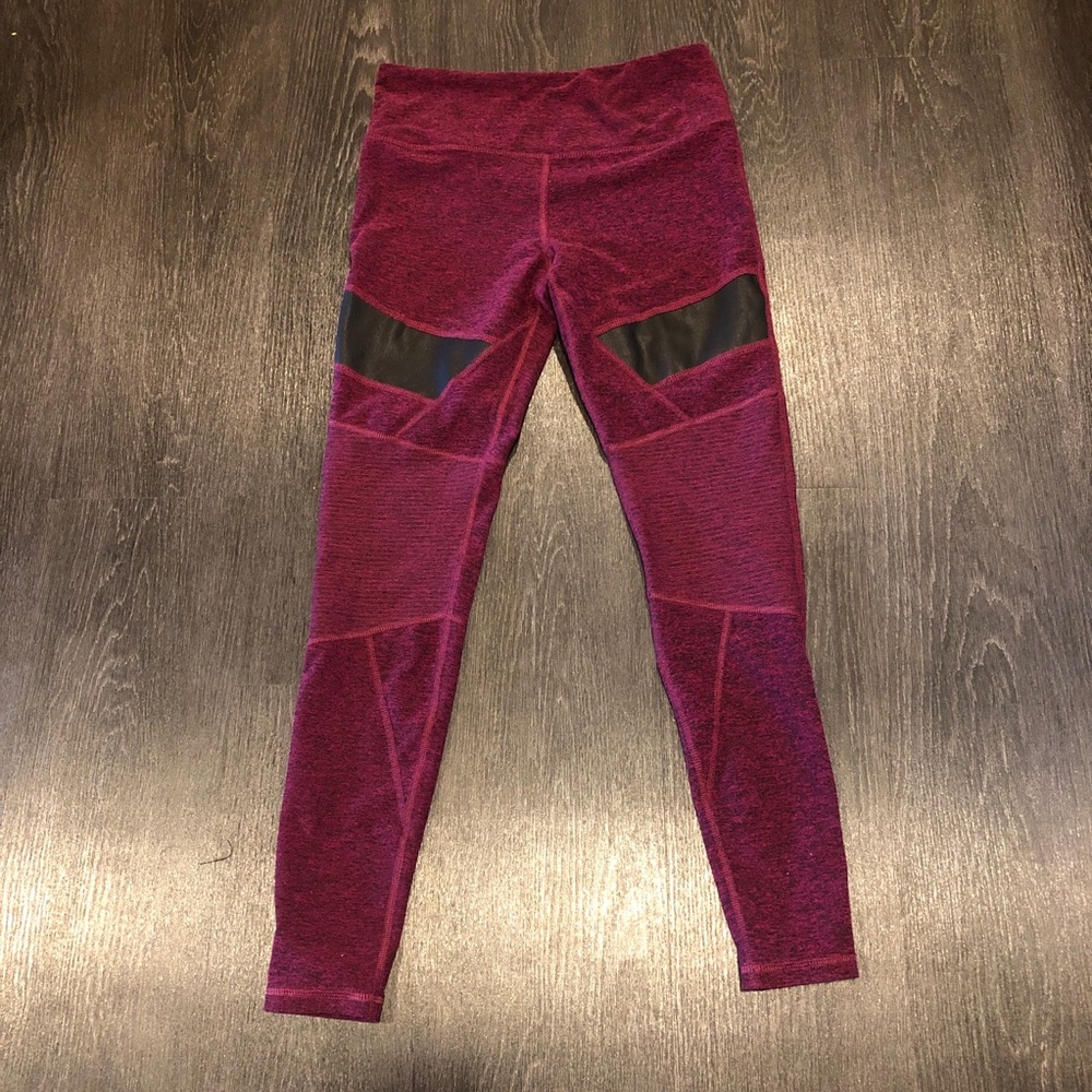 Glyder Ride Legging in Fuchsia/Black Spacedye S